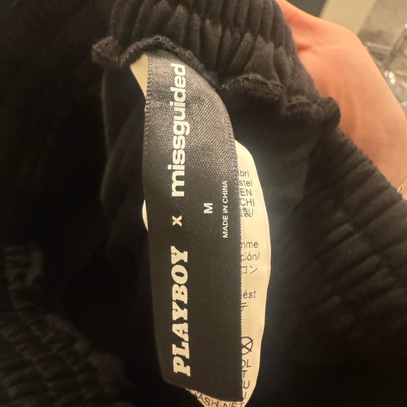 Missguided x Playboy Rhinestone Flame Joggers – Size M – NWOT - Picture 6 of 9